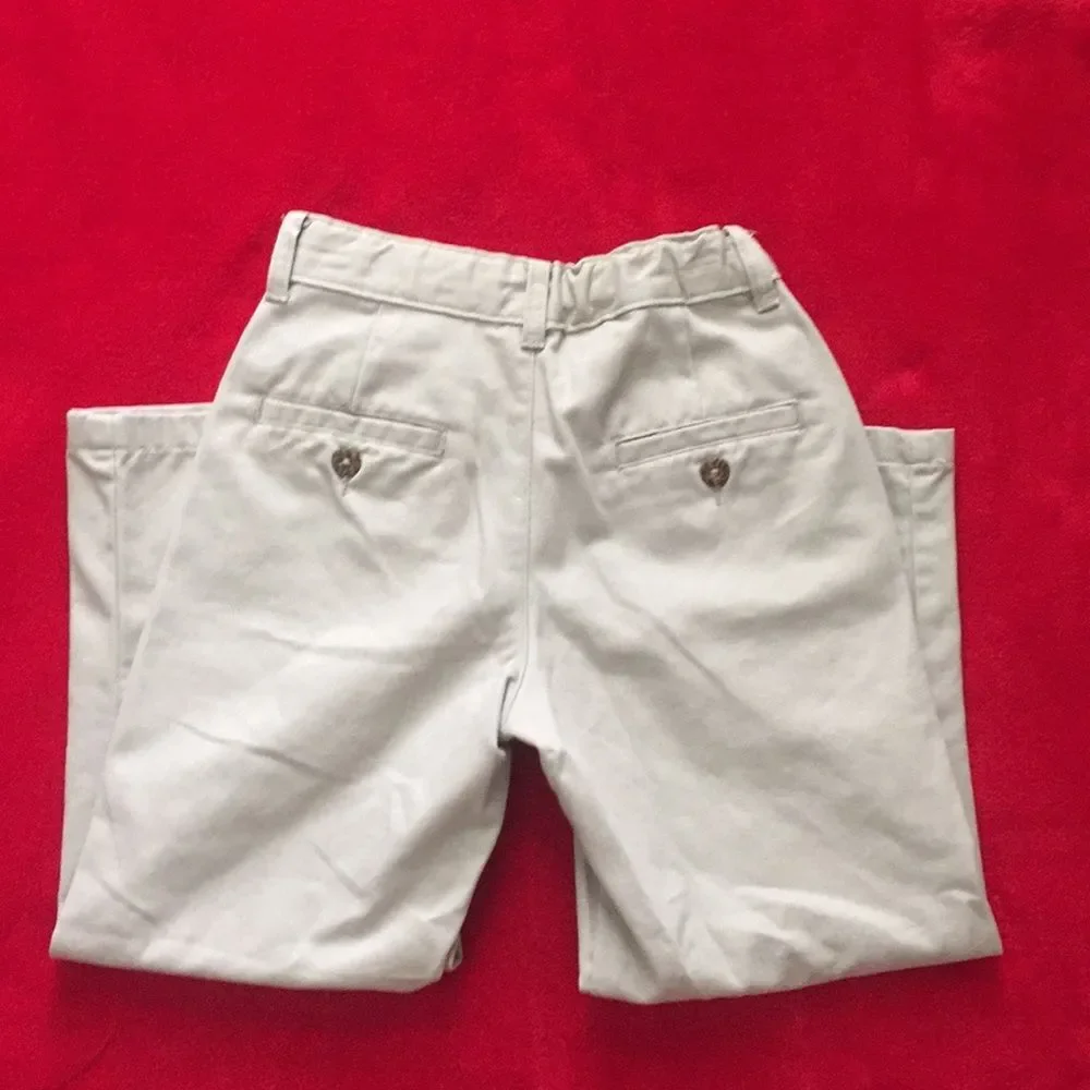 4/$20 Flat Front Khakis Adjustable Waist Sz 6